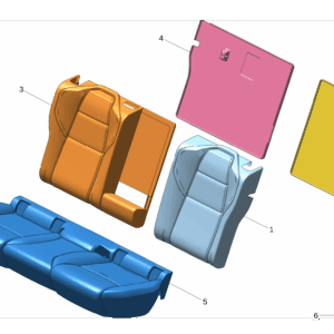 6608063101GA8 - Rear Seat Backrest Cover (Left) - For Zeekr 001 - JLL Auto Parts