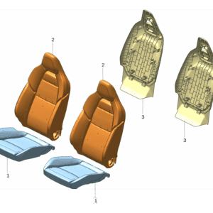 6608063111, 6608063097 - Driver Side Seat Cushion Foam - For Zeekr 001 - JLL Auto Parts