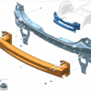 8889465793C15 - Rear Bumper Beam - For Zeekr 001 - JLL Auto Parts