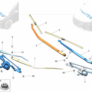 8889551891 - Front Wiper Motor - For Zeekr 009 - JLL Auto Parts