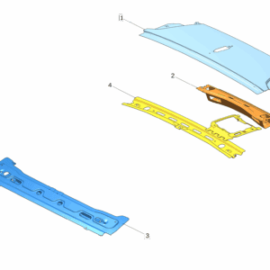 8890597449C15 - Roof Rear Outer Panel - For Zeekr 001 - JLL Auto Parts
