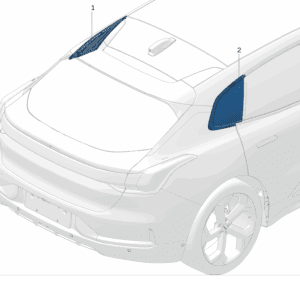 8891303630B03, 8891303632B03 - Rear Quarter Window Glass - For Zeekr 001 - JLL Auto Parts