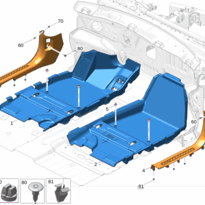 8892465069BA0, 8892465145BA0 - Front Carpet (Left/Right) - For Zeekr 001 - JLL Auto Parts