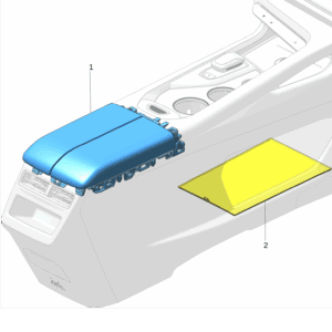 8892470541GA8 - Center Console Armrest - For Zeekr 001 - JLL Auto Parts