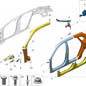 8892480603C15 - Side Outer Panel Front Section - For Zeekr 001 - JLL Auto Parts