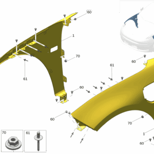 8892492868C15, 8892492907C15 - Front Fender - For Zeekr 001 - JLL Auto Parts