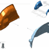 8892492984C15 / 8892492982C15 - Rear Wheel Housing Inner Panel - For Zeekr 001 - JLL Auto Parts