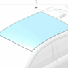 8892699110 - Fixed Panoramic Sunroof Glass - For Zeekr 001 - JLL Auto Parts