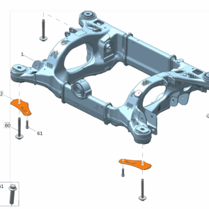 8893171949 - Rear Subframe - For Zeekr 001 - JLL Auto Parts