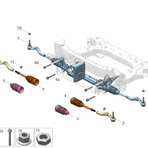 6600113866 Steering Gear with Tie Rod Assembly For Zeekr 009