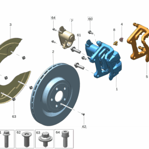6600113892 6600113894 Rear Brake Caliper Left Rear Brake Caliper Right For Zeekr 009