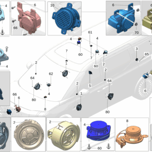 6600124039 Low-Frequency Speaker (Bass Speaker) For ZEEKR 009