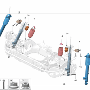 6600170972 Rear Shock Absorber Assembly Left For Zeekr 009