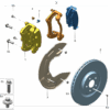 6600172560 6600172562 Front Brake Caliper Left Front Brake Caliper Right For Zeekr 009 - JLL Auto Parts