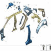 6608017263C15 Rear Quarter Inner Panel For ZEEKR 7X - JLL Auto Parts