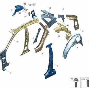 6608017263C15 Rear Quarter Inner Panel For ZEEKR 7X - JLL Auto Parts