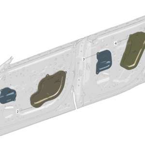 8889648938 Front Door Water Shield Left For ZEEKR 7X - JLL Auto Parts