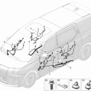 8889783472 8889783482 6608054363 6608054361 Front Door Wire Harness For Zeekr 009 - JLL Auto Parts
