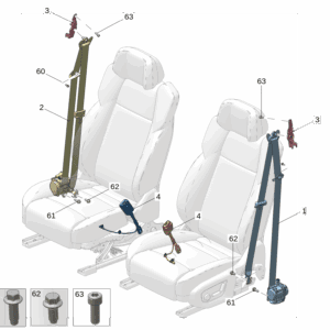 8890369813LA2 Driver Seat Belt Left For Zeekr 009 - JLL Auto Parts
