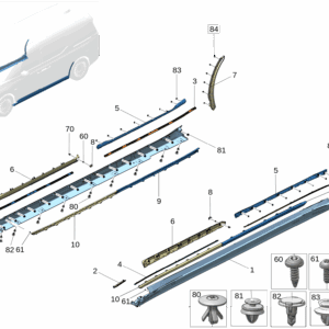8890495015C16 8890495040C16 Scuff Plate Trim Left Scuff Plate Trim Right For Zeekr 009 - JLL Auto Parts