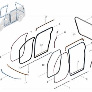 8890535989 Front Door Weatherstrip For Zeekr 009 - JLL Auto Parts