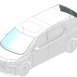 8890588907 8889343944 Front Windshield Glass Rear Windshield Glass For Zeekr 001 - JLL Auto Parts