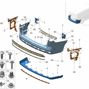 8890597945 8890597949 Rear Bumper Upper Bracket Left Rear Bumper Upper Bracket Right For Zeekr 009 - JLL Auto Parts