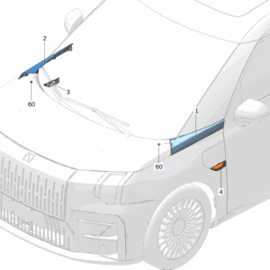 8891057299A15 8891057234A15 Fender Garnish Left Fender Garnish Right For Zeekr 009 - JLL Auto Parts