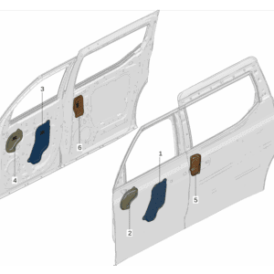 8891406455 Front Door Water Shield Left For Zeekr 009 - JLL Auto Parts