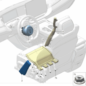 8891422317 Driver Airbag For Zeekr 009 - JLL Auto Parts