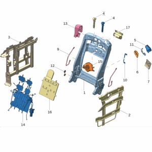 8891540370 Second Row Seat Back Frame Right For Zeekr 009 - JLL Auto Parts