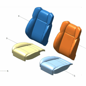8892108421 Front Seat Cushion Cover Left For Zeekr 009 - JLL Auto Parts