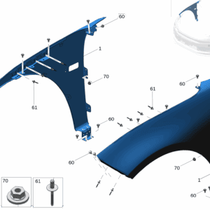 8892492907C15 Front Fender Right For ZEEKR 7X - JLL Auto Parts