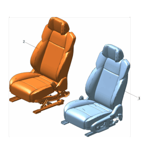 8893675136WA1 Front Seat Assembly Left For Zeekr 009 - JLL Auto Parts
