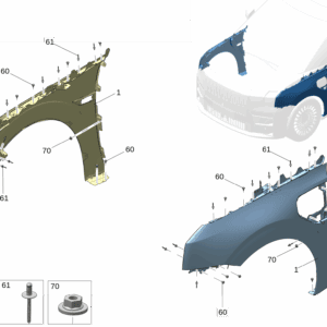 8894224927C15 8894224976C15 Front Fender Left Front Fender Right For Zeekr 009 - JLL Auto Parts