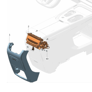 8894345036SA6 Center Console Rear Cover For Zeekr 009 - JLL Auto Parts