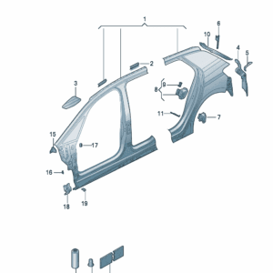 10D809405-Inner Side Panel - For Volkswagen ID.3 | SKU: 10D809405