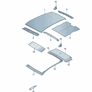 10D817123-Roof Frame - For Volkswagen ID.3 | SKU: 10D817123