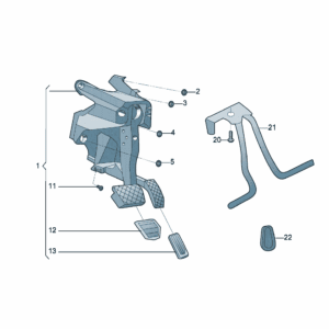 11D723058A-Brake and Accelerator Pedal Mechanism - For Volkswagen ID.3 | SKU: 11D723058A