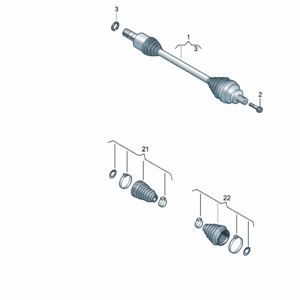 1ED501203D Swinging Half-Shaft - For Volkswagen ID.3 | SKU: 1ED501203D