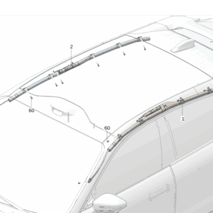 6600134433 Side Curtain Airbag Left For ZEEKR 7X - JLL Auto Parts