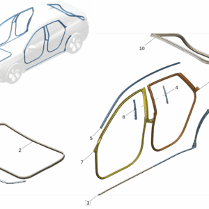 6600142351 Engine Compartment Front Seal For ZEEKR 7X - JLL Auto Parts