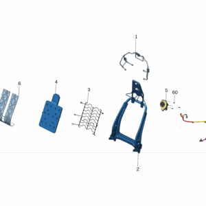6608007690 Seat Back Panel Mounting Bracket, Left For ZEEKR X