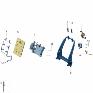 6608009445 Outer Backrest Panel Trim Bracket For ZEEKR X - JLL Auto Parts