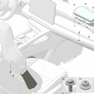 6608016136 Passenger Airbag / IP Airbag For ZEEKR 7X - JLL Auto Parts