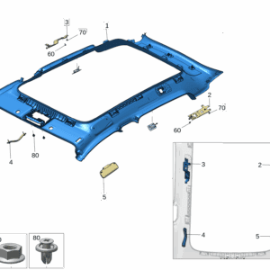 6608054645GA8 Headliner For ZEEKR X - JLL Auto Parts