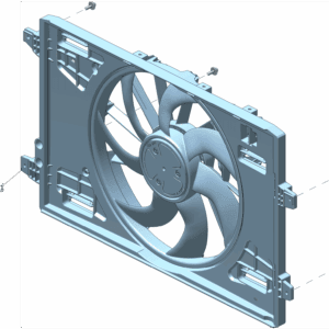 6608078158 Fan Assembly / Fan Shroud Assembly For ZEEKR 7X - JLL Auto Parts