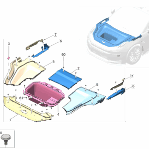 6608080532 Engine Compartment Front Cover / Upper Shield For ZEEKR 7X - JLL Auto Parts