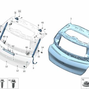 6608084183C15 Tailgate For ZEEKR X - JLL Auto Parts