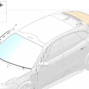 6608118549 Windshield / Front Windshield Glass For ZEEKR 7X - JLL Auto Parts